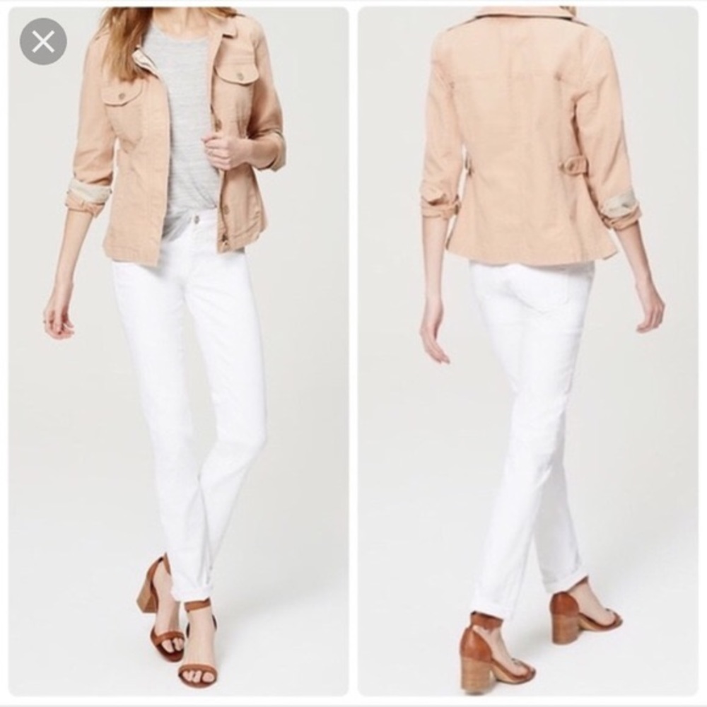 LOFT Modern Straight raw hem